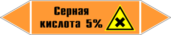 Маркировка трубопровода "серная кислота 5%" (k23, пленка, 252х52 мм)" - Маркировка трубопроводов - Маркировки трубопроводов "КИСЛОТА" - ohrana.inoy.org